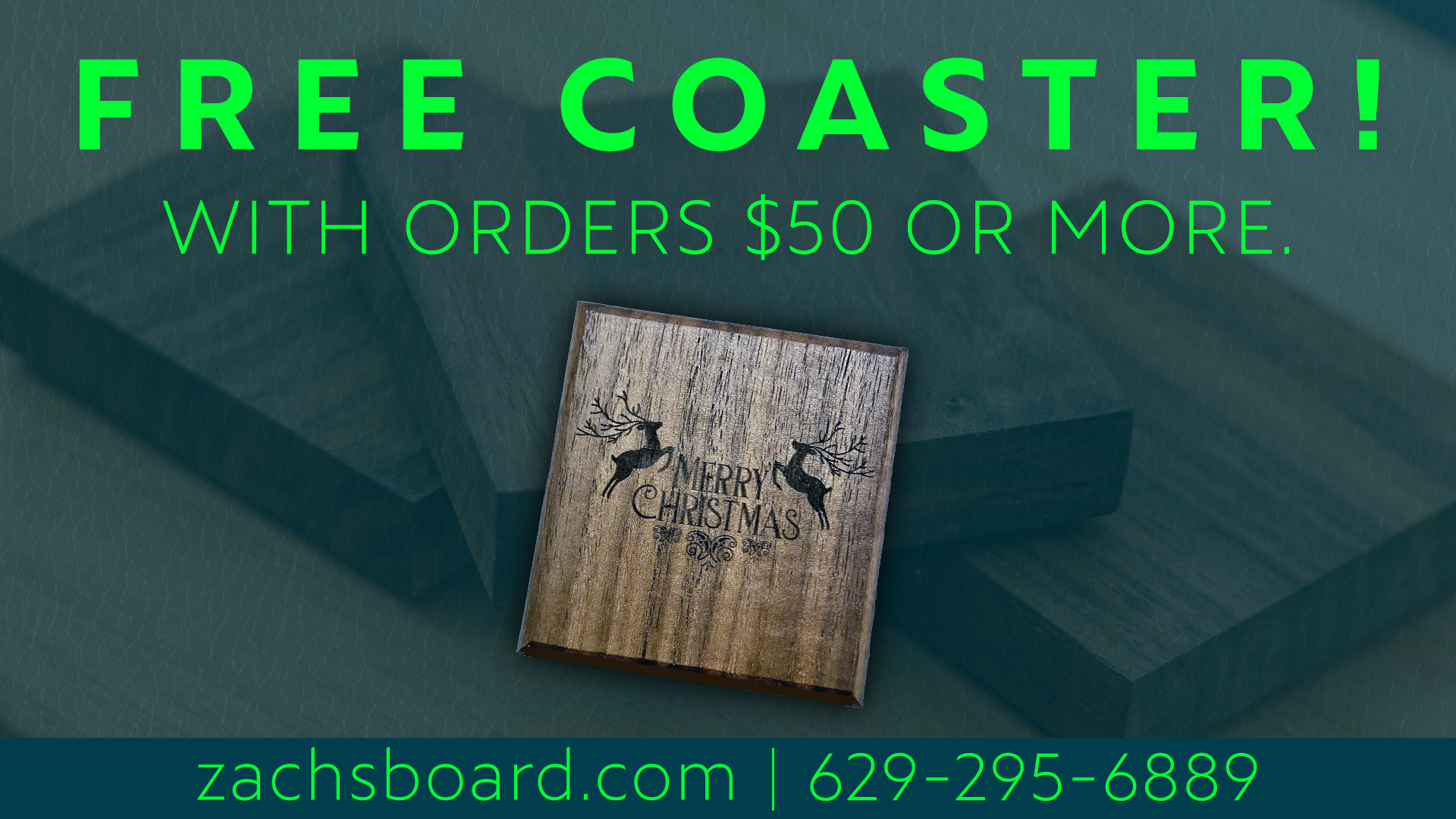 Free Christmas Coaster